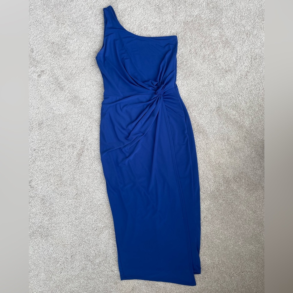 Nine Britton Royal Blue One-Shoulder Dress
